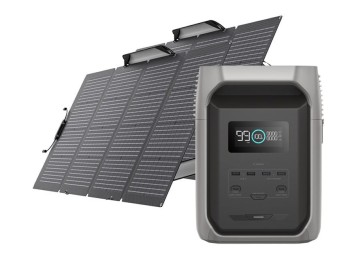 Zestaw: Stacja zasilania EcoFlow Delta 3 1500 + 2x panel fotowoltaiczny 220W