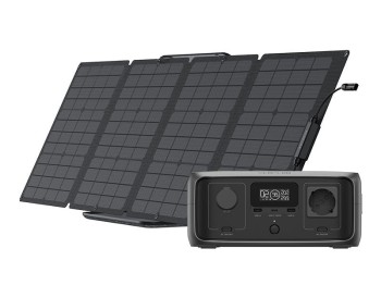 Zestaw: Stacja zasilania EcoFlow River 3 UPS + panel fotowoltaiczny 110W