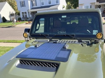 Panel solarny na maskę - Jeep Gladiator JT Mojave, Wrangler Rubicon 392 Lensun 50W