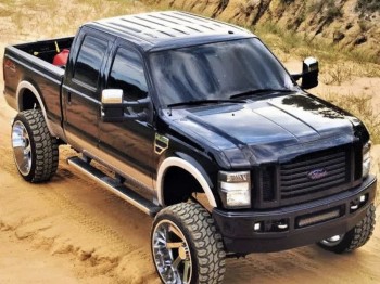 Panel solarny na maskę - Ford Super Duty 2nd Gen (2008-2011) F250 Lensun 130W