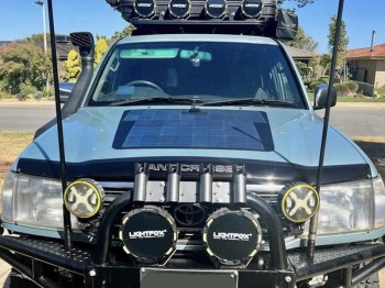 Panel solarny na maskę - Toyota Land Cruiser 100 Series J100 Lensun 100W