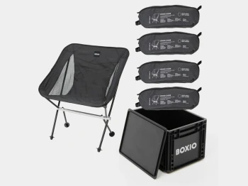 BOXIO CHAIR SET - Zestaw 4 krzeseł z Eurobox SOLO UP 