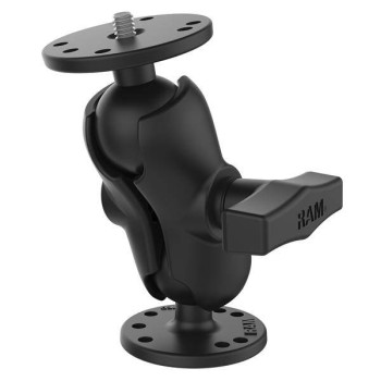 Podwójne mocowanie kulowe RAM® z gwintem zewnętrznym 1/4"-20 - rozmiar C krótki