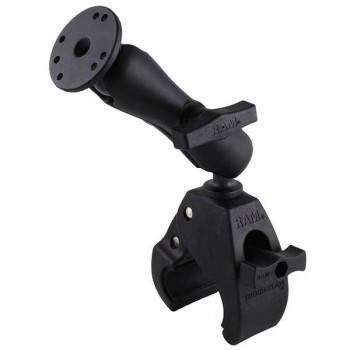 RAM® Tough-Claw™ Large Clamp Double Ball Mount z okrągłą płytką