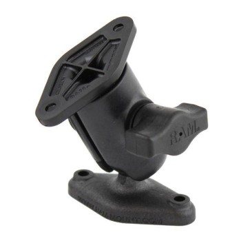 RAM® Composite Single Ball & Swivel Mount z dwoma płytkami diamentowymi