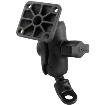 Podwójny uchwyt kulowy RAM® z adapterem kątowej śruby 9 mm i płytką AMPS