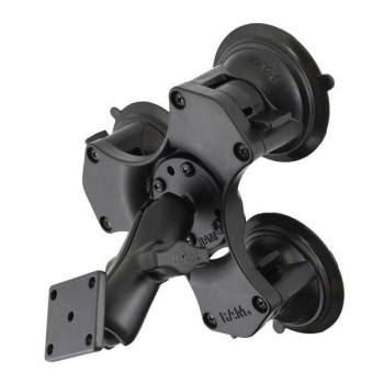 Potrójny uchwyt na przyssawkę RAM® Twist-Lock™ z prostokątną płytką AMPS