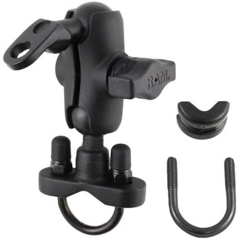 Podwójne mocowanie kulowe RAM® Handlebar U-Bolt z otworem 9 mm - krótkie