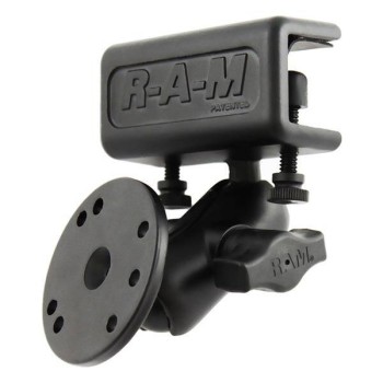 RAM® Glare Shield Clamp Double Ball Mount z okrągłą płytką