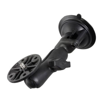 Kompozytowy uchwyt przyssawkowy RAM® Twist-Lock™ z okrągłą płytką i kołkiem gwintowanym 1/4"-20