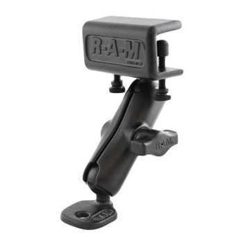 Uchwyt zaciskowy RAM® Double Ball Glare Shield z adapterem Ski Mirror