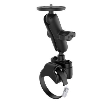RAM® ATV/UTV Double Ball Mount Rail z okrągłą płytką i kołkiem 1/4"-20