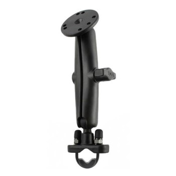 Podwójne mocowanie kulowe RAM® Handlebar U-Bolt z okrągłą płytką - rozmiar B Long