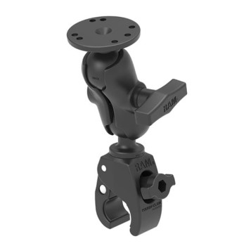 RAM® Tough-Claw™ Small Clamp Mount z okrągłym adapterem płyty - krótki