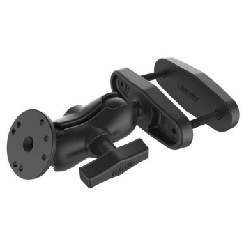 RAM® 3" kwadratowe mocowanie słupka z okrągłą płytką AMPS - krótkie ramię