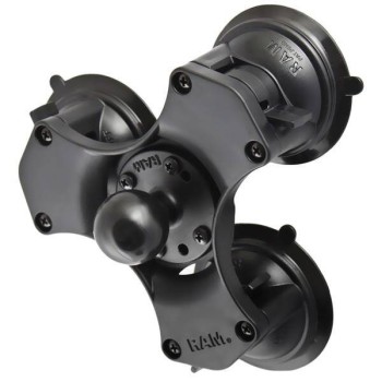 Podstawa kulowa RAM® Twist-Lock™ z potrójną przyssawką - rozmiar C
