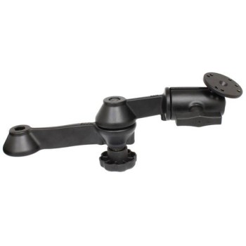 RAM® 12" podwójne ramię wahliwe z okrągłą płytką - rozmiar C