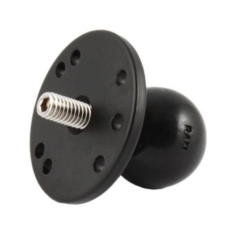 Adapter kulowy RAM® z okrągłą płytką i kołkiem gwintowanym 3/8"-16