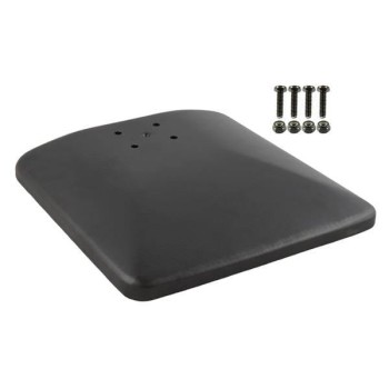 RAM® 9" x 9" aluminiowa podstawa z obciążeniem i wzorem otworów AMPS
