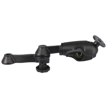 RAM® 12" podwójne ramię wahliwe z okrągłą płytką - rozmiar D