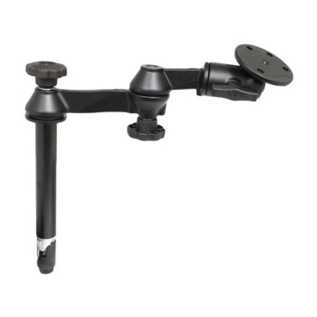 Górny słupek RAM® 8" z podwójnymi wahaczami i dużą okrągłą płytą