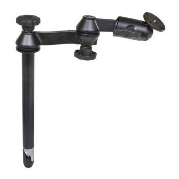 Górny słupek RAM® 12" z podwójnymi wahaczami i okrągłą płytą
