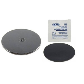 RAM® Czarna 3-calowa płytka samoprzylepna do przyssawek