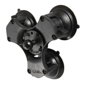 Podstawa kulowa RAM® Twist-Lock™ z potrójną przyssawką - rozmiar B