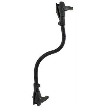 RAM® Flex-Arm™ z aluminiowym prętem 18" i dwoma ramionami z pojedynczym gniazdem