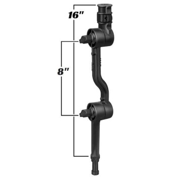 RAM® Adapt-A-Post™ z regulowanym ramieniem przedłużającym 16".
