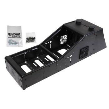 Konsola kątowa RAM® Tough-Box™ z tylną owiewką Ford Police Interceptor