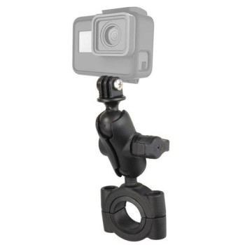 RAM® Torque™ Large Rail Base z uniwersalnym adapterem do kamery sportowej