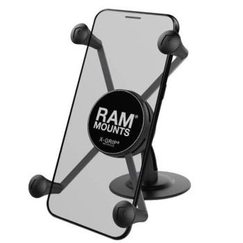 Duży uchwyt na telefon RAM® X-Grip® z samoprzylepnym mocowaniem na deskę rozdzielczą Lil Buddy™