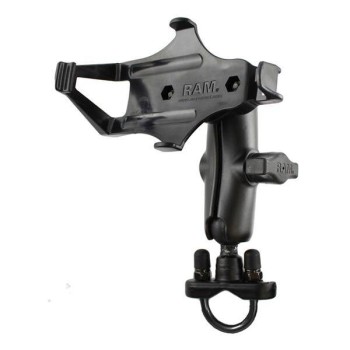 Uchwyt RAM® na kierownicę ze śrubą w kształcie litery U do Garmin GPSMAP 296, 496 + More - średni