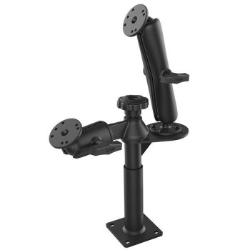 RAM® Tele-Pole™ z tyczkami 4” i 5” oraz podwójnym mocowaniem kulowym